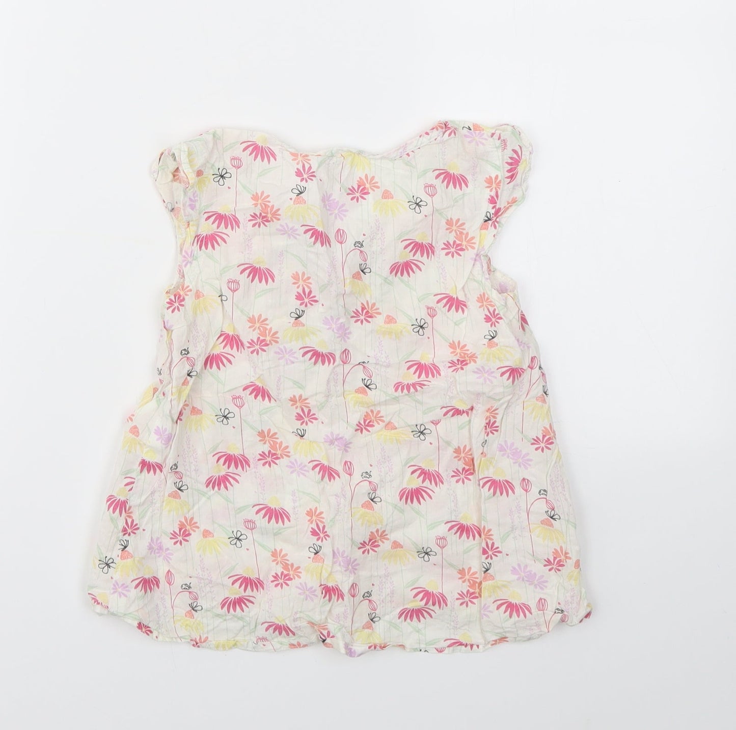 Evie Angel Girls Multicoloured Floral  Basic T-Shirt Size 6 Years