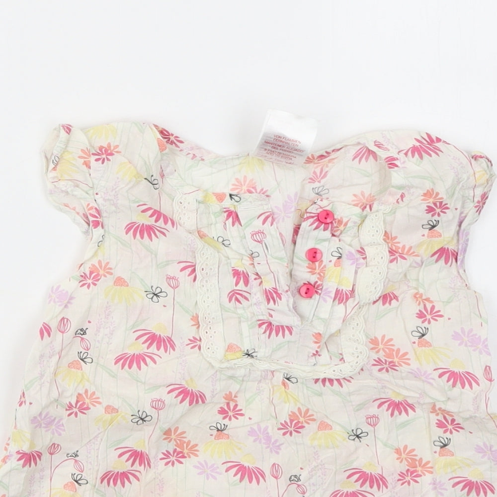 Evie Angel Girls Multicoloured Floral  Basic T-Shirt Size 6 Years