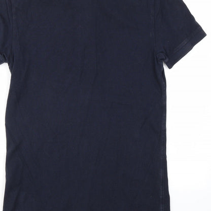 Preworn Mens Blue Houndstooth   Polo Size XS