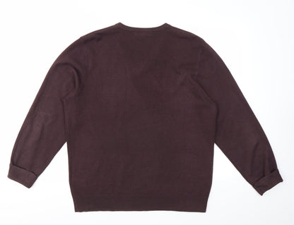 Womens UK Size L M&S Purple Pullover Jumper