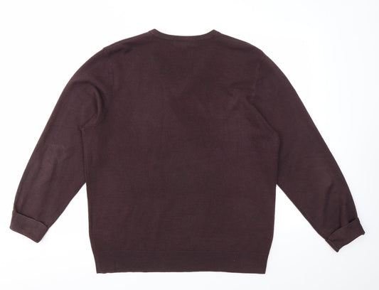 Womens UK Size L M&S Purple Pullover Jumper