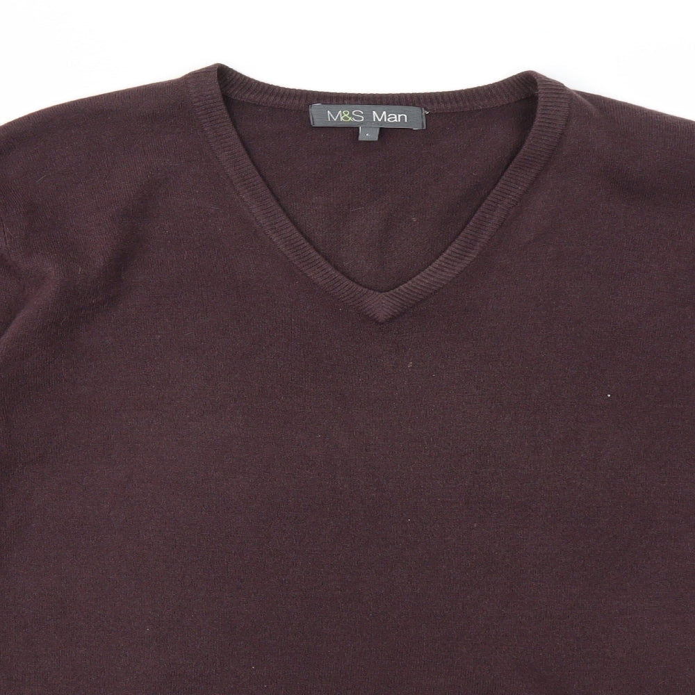 Womens UK Size L M&S Purple Pullover Jumper