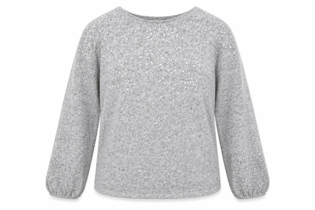 Womens UK Size 14 Papaya Grey Pullover Jumper