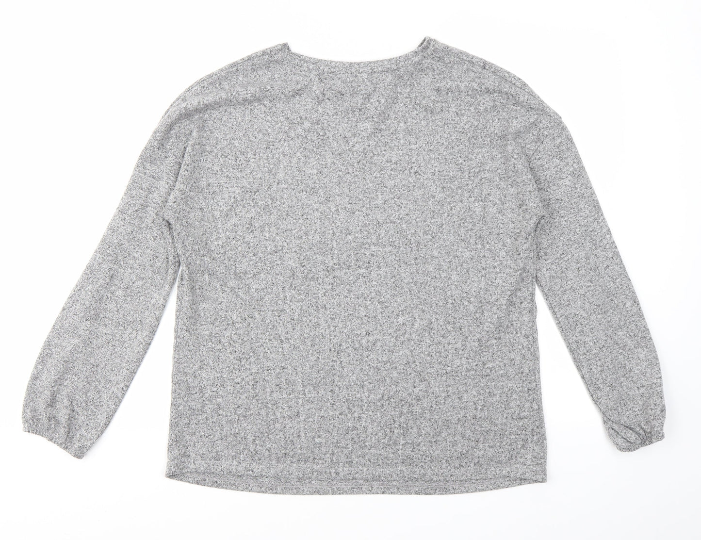 Womens UK Size 14 Papaya Grey Pullover Jumper
