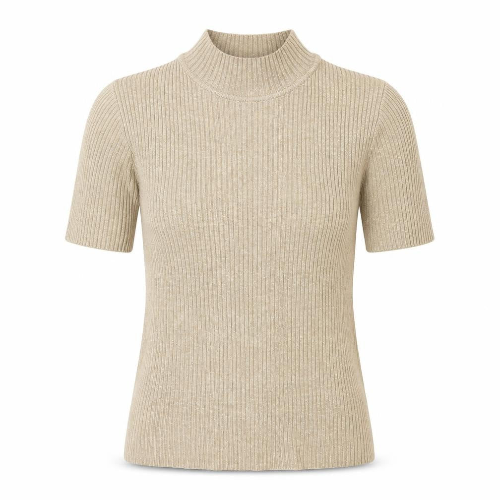 Womens UK Size S Bonmarché Gold Basic T-Shirt