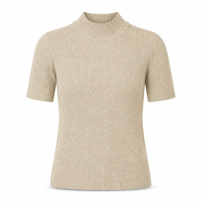 Womens UK Size S Bonmarché Gold Basic T-Shirt