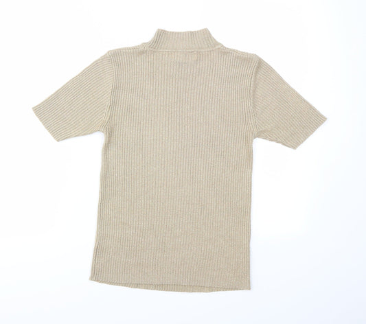 Bonmarché Womens Gold   Basic T-Shirt Size S