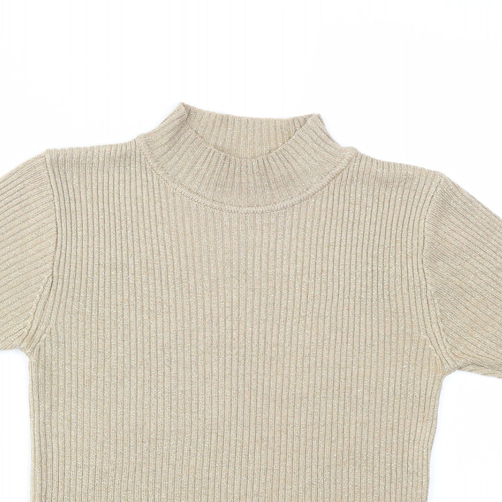 Bonmarché Womens Gold   Basic T-Shirt Size S