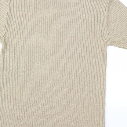 Bonmarché Womens Gold   Basic T-Shirt Size S