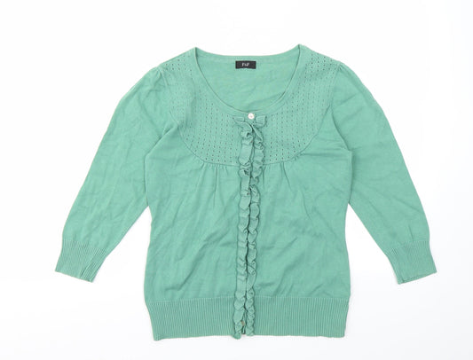 F&F Womens Green   Pullover Jumper Size 10