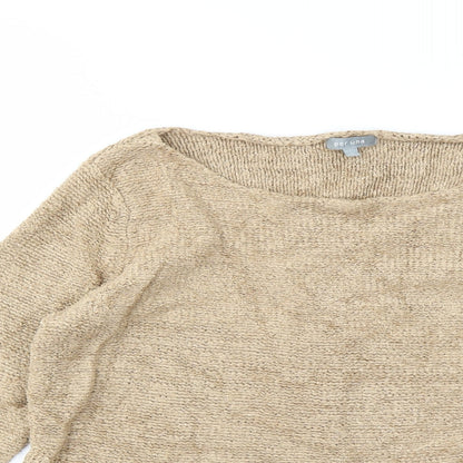 Womens UK Size L M&S Beige Pullover Jumper