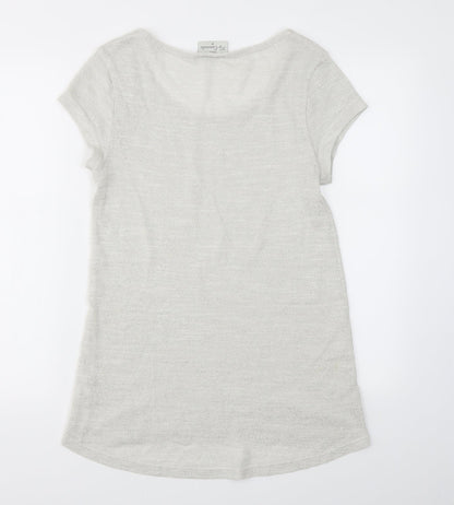 Womens UK Size 10 NEXT Grey Basic T-Shirt