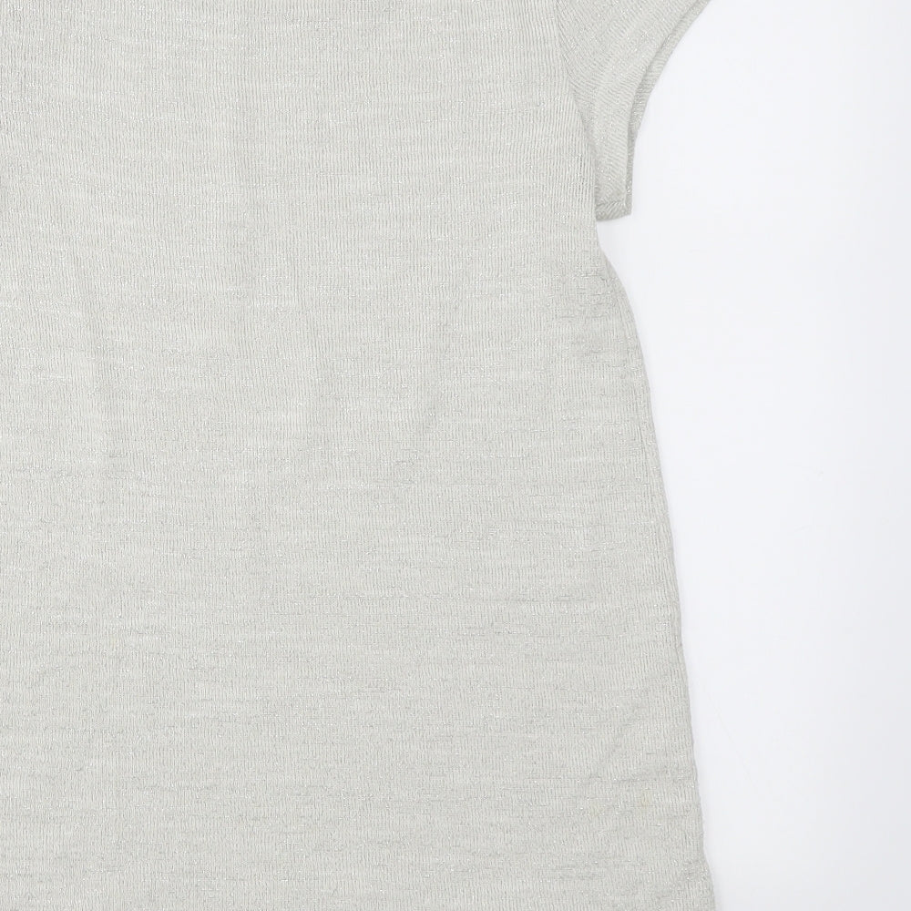 Womens UK Size 10 NEXT Grey Basic T-Shirt