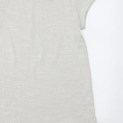 Womens UK Size 10 NEXT Grey Basic T-Shirt