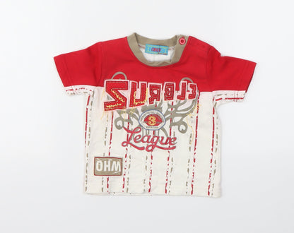 Chief Baby Multicoloured Geometric  Basic T-Shirt Size 6-9 Months