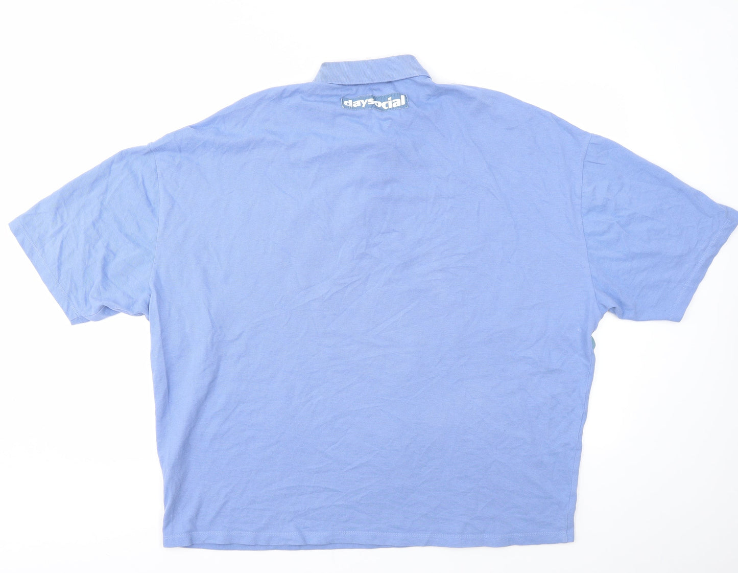 ASOS Mens Blue Houndstooth   Polo Size L