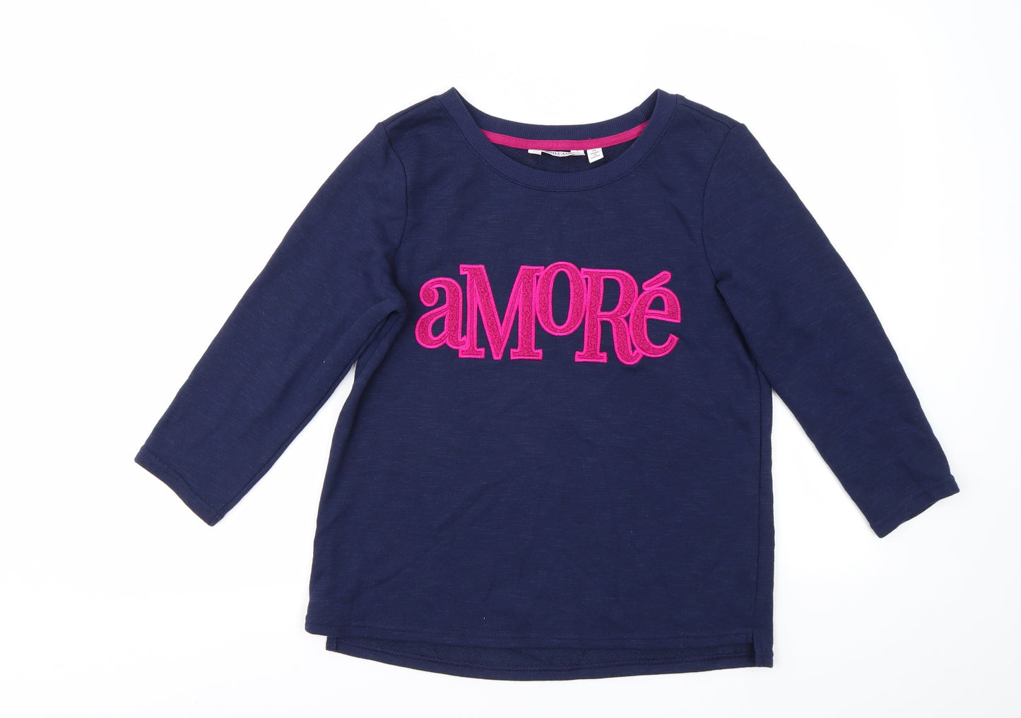 WULILUU Girls Blue Geometric  Pullover Jumper Size XS