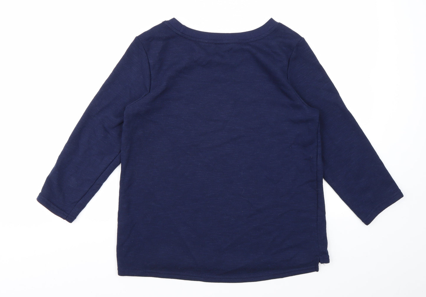 WULILUU Girls Blue Geometric  Pullover Jumper Size XS