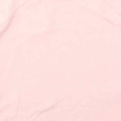 PREWORN  Girls Pink Animal Print  Basic T-Shirt Size S