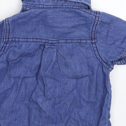 Matalan Baby Blue  Denim Basic Button-Up Size 0-3 Months