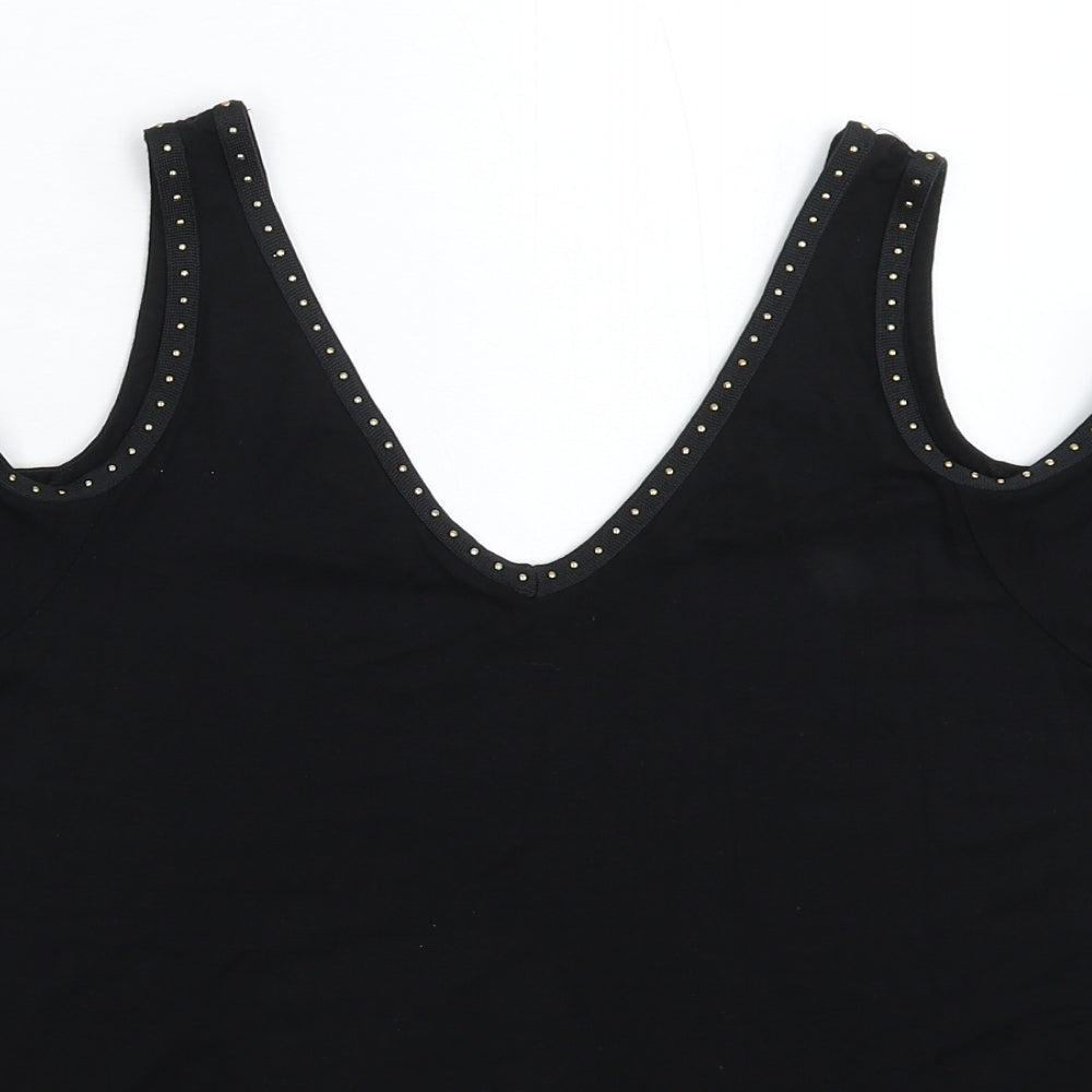 F&F Womens Black   Basic Tank Size 10
