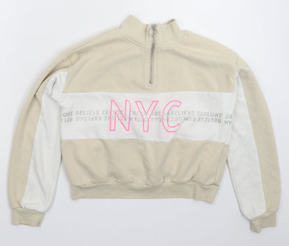 H&M Girls Grey   Pullover Sweatshirt Size 11-12 Years