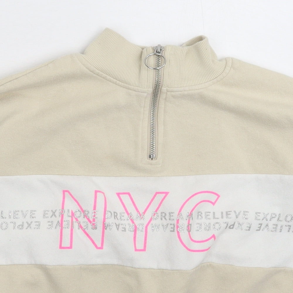 H&M Girls Grey   Pullover Sweatshirt Size 11-12 Years