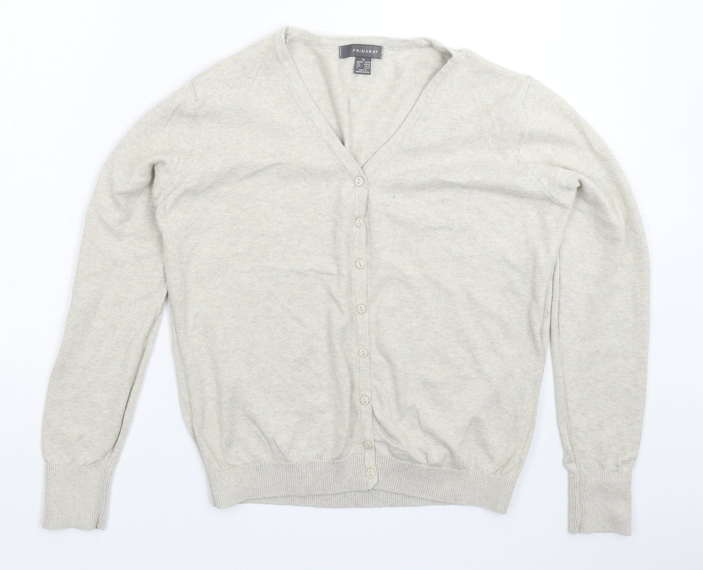 Primark Womens Grey  Knit Cardigan Jumper Size 20
