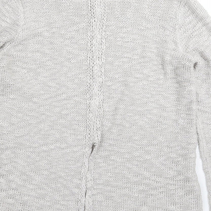 Womens UK Size 14 Peacocks Silver Pullover Jumper