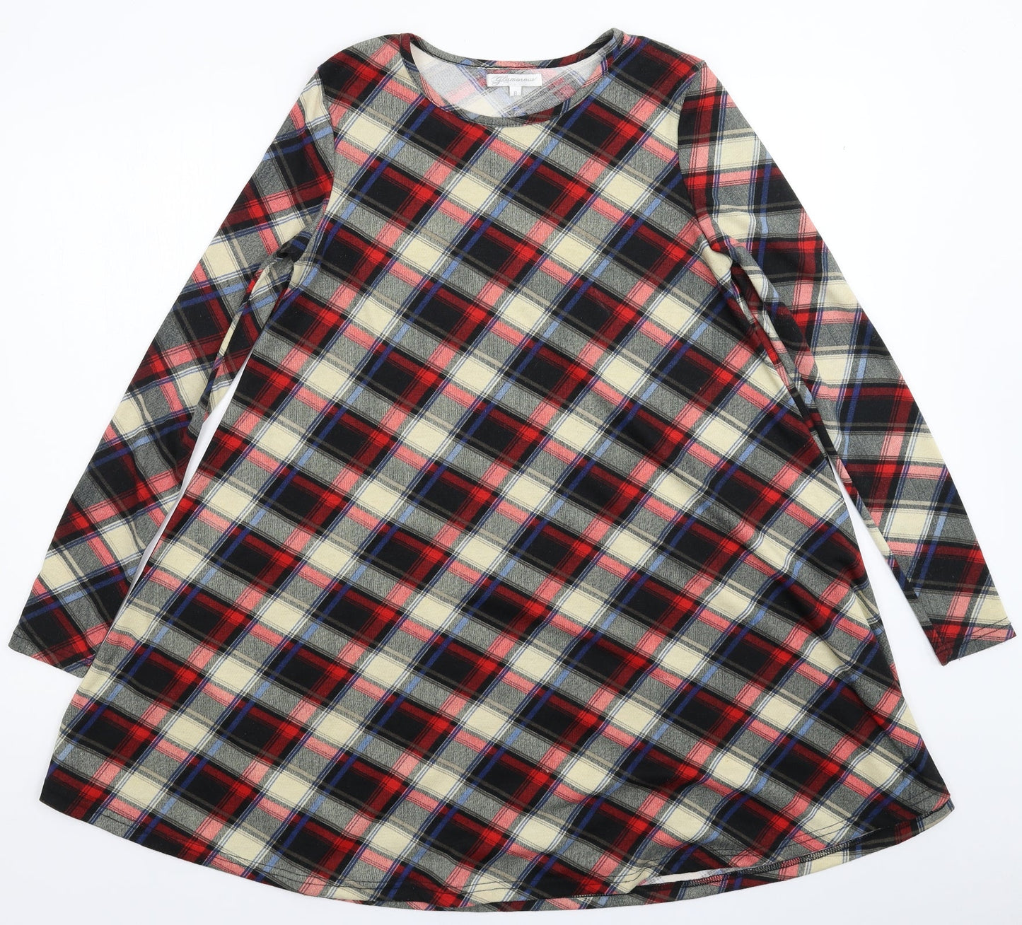 Glamorous Womens Multicoloured Check  A-Line  Size 8