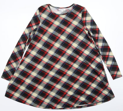 Glamorous Womens Multicoloured Check  A-Line  Size 8