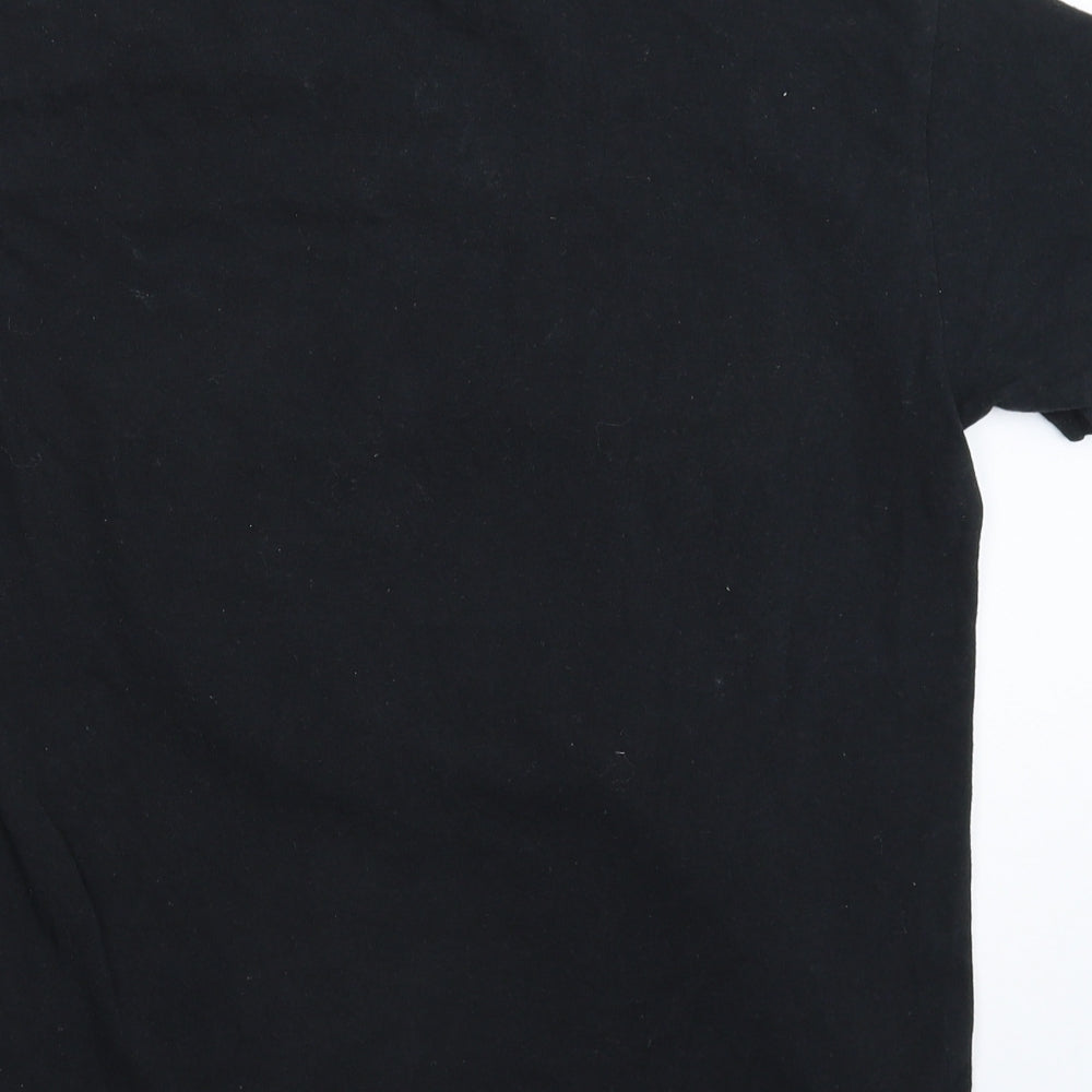 Mens UK Size S Gildan Black  T-Shirt
