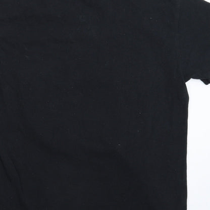 Mens UK Size S Gildan Black  T-Shirt