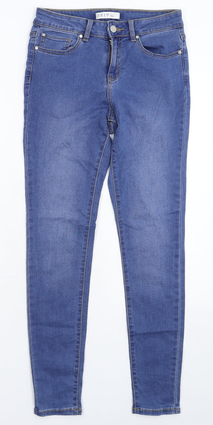 Denim & Co. Womens Blue  Denim Skinny Jeans Size 10 L28 in
