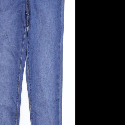Denim & Co. Womens Blue  Denim Skinny Jeans Size 10 L28 in