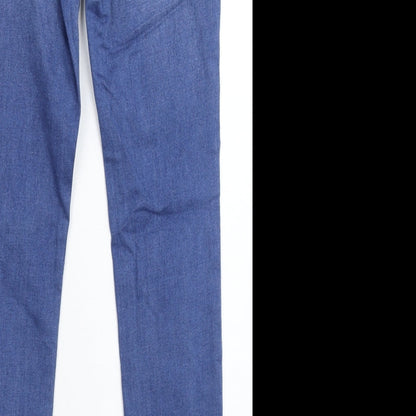Denim & Co. Womens Blue  Denim Skinny Jeans Size 10 L28 in