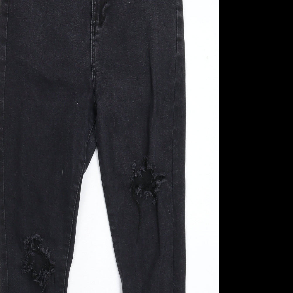 Denim 365 Womens Black  Denim Jegging Jeans Size 10 L26 in