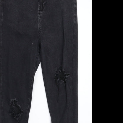 Denim 365 Womens Black  Denim Jegging Jeans Size 10 L26 in