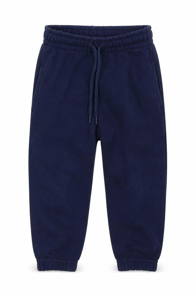 Front view of Banner boys’ blue jogger trousers, size 2, years