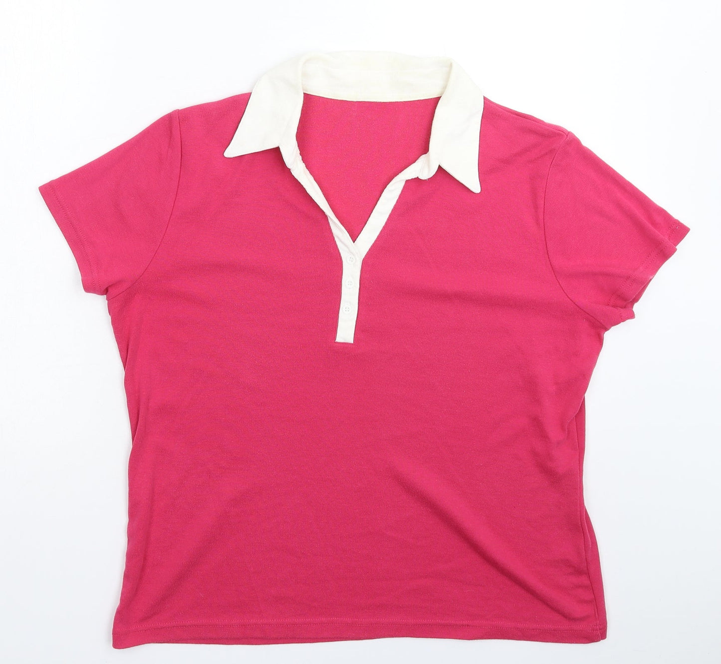 Bonmarché Womens Pink   Basic Polo Size L