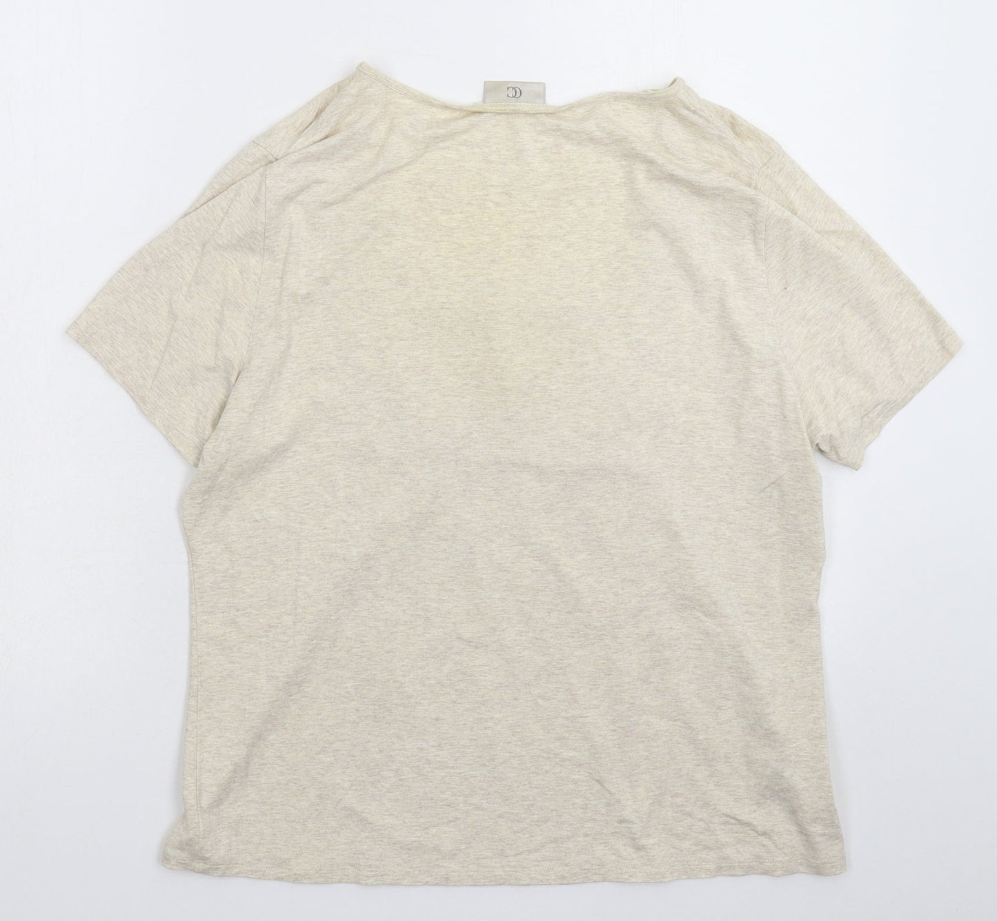 Womens UK Size XL Country Casuals Grey Basic T-Shirt