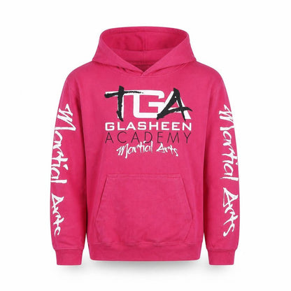 Front view of All We Do is girls’ pink pullover hoodie, size 10-11, years