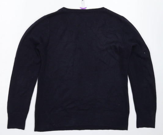 BHS Womens Blue  Knit Pullover Jumper Size 12