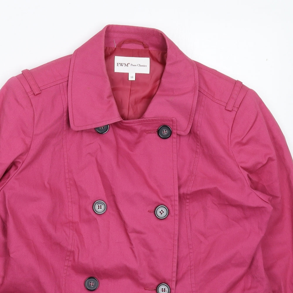 Womens UK Size 16 EWM Pink Jacket