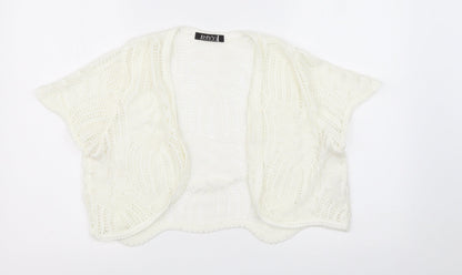 Envy Womens White   Cardigan Jumper Size XL