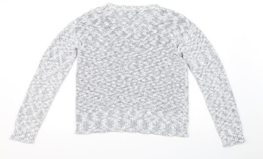 Womens UK Size 14 M&Co Grey Pullover Jumper