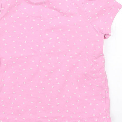 Marks and Spencer Girls Pink Spotted  Cami Pyjama Top Size 12-18 Months