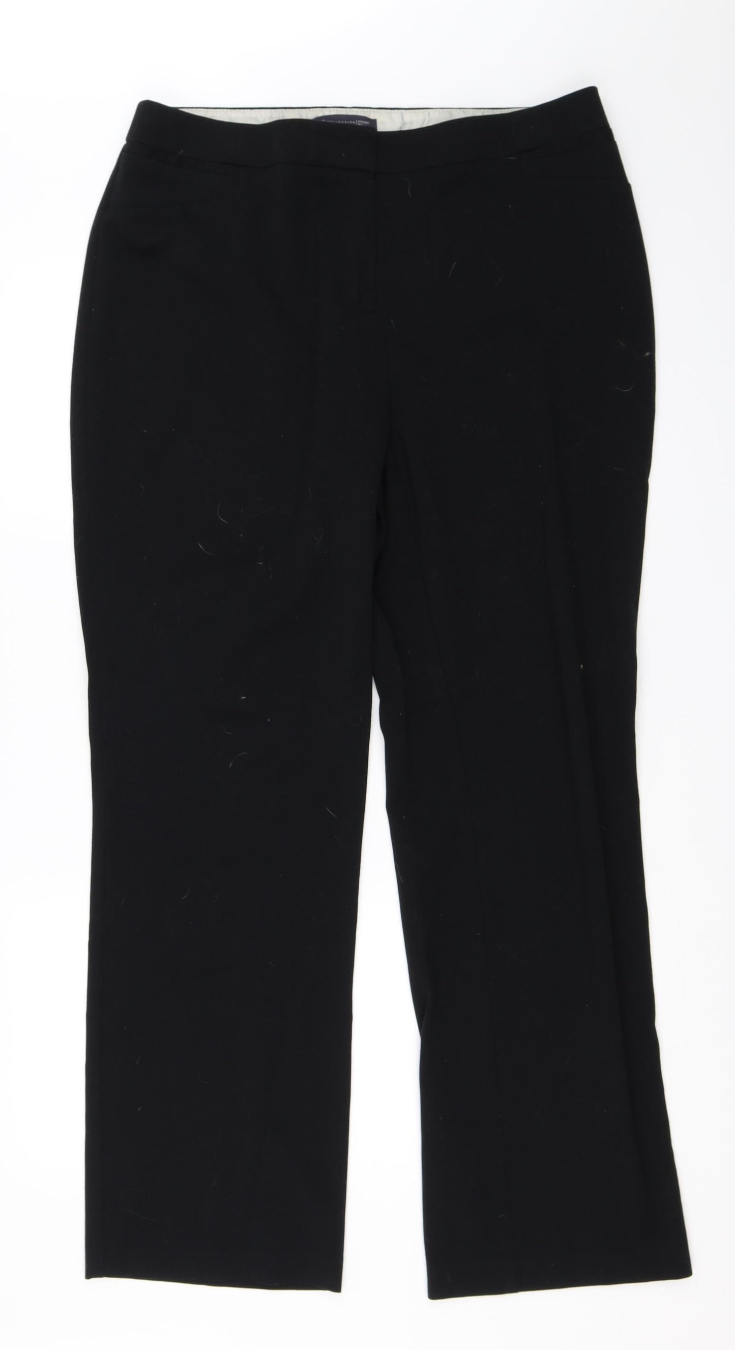 Womens UK Size 14 Marks and Spencer Regular Fit  Black Trousers