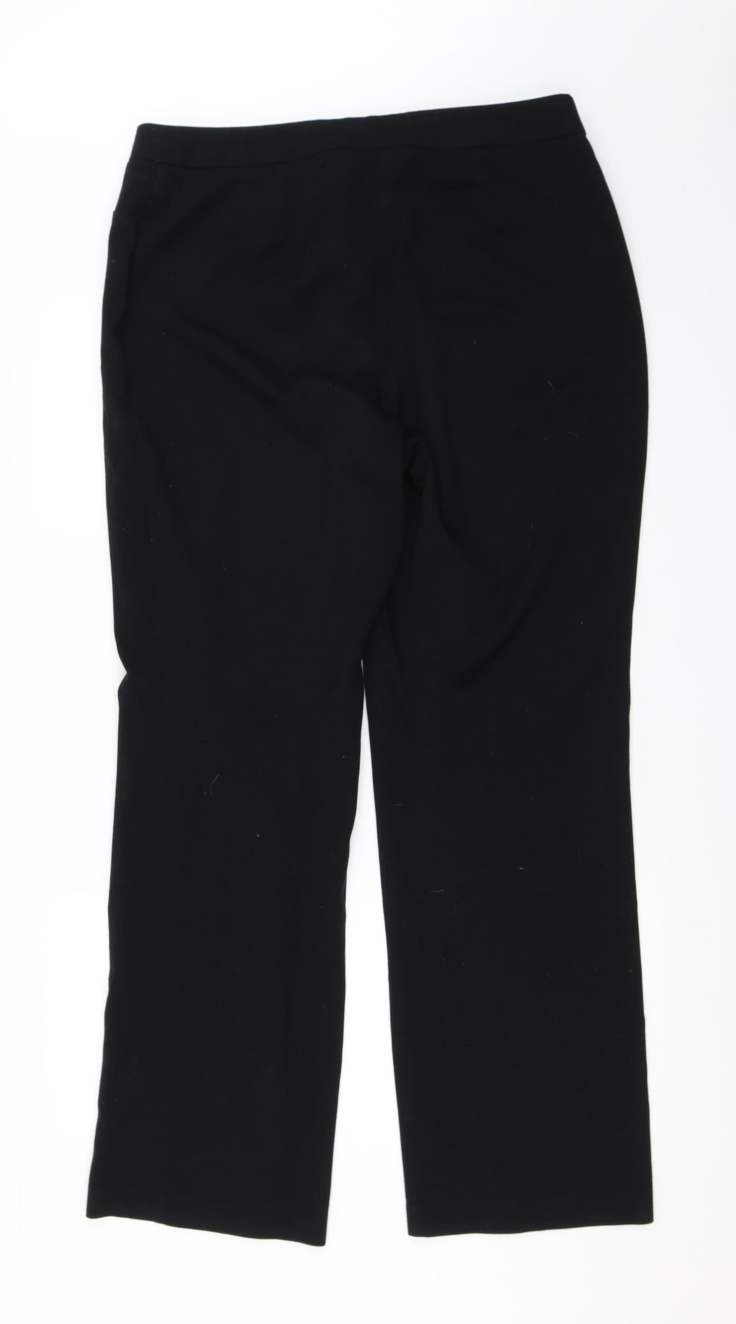 Womens UK Size 14 Marks and Spencer Regular Fit  Black Trousers