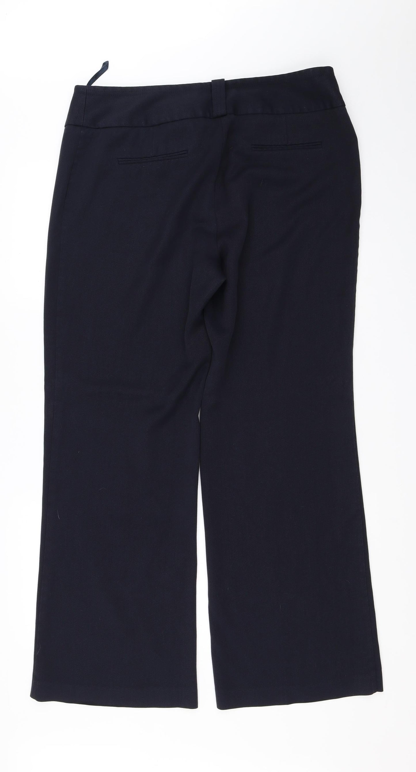 Womens UK Size 14 Marks and Spencer Regular Fit  Blue Trousers